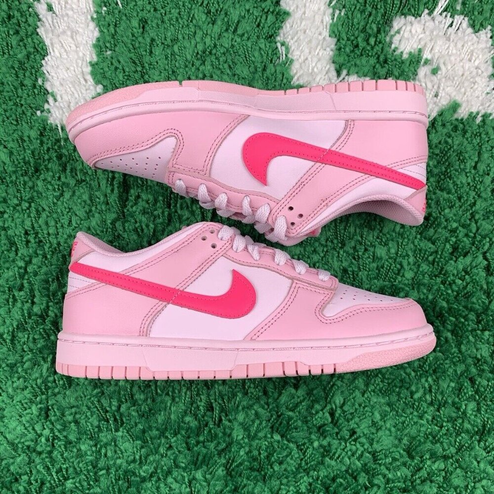 Nike Dunk Low GS Triple Pink size 6Y Women’s size 7.5 NEW DH9765-600 - Picture 8 of 12